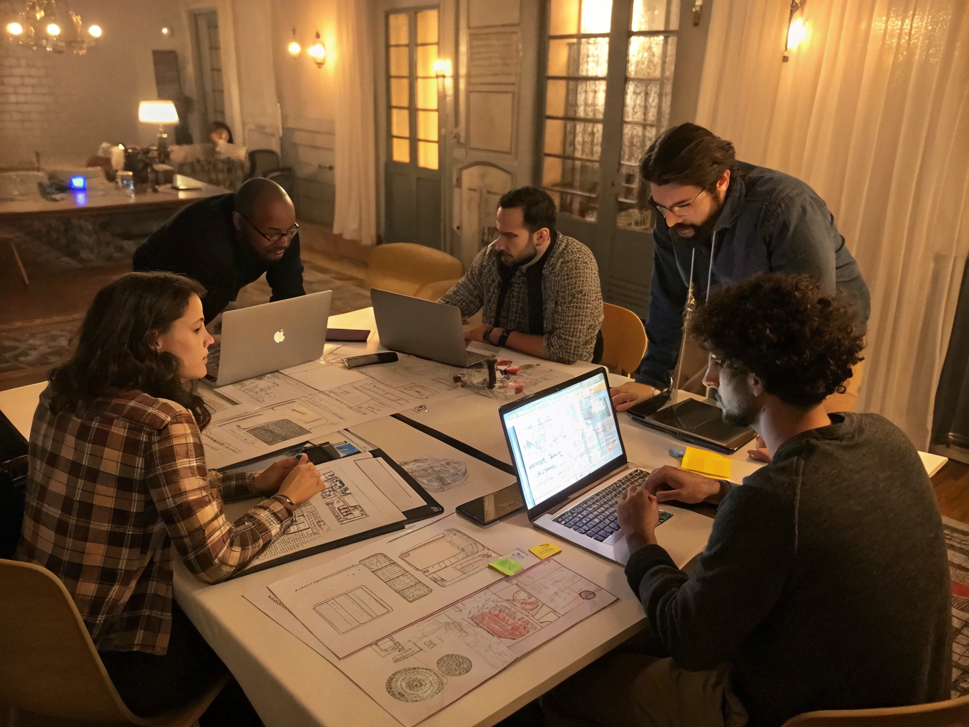 iCADD Studio digital agency team collaborating on web and brand design at workstation