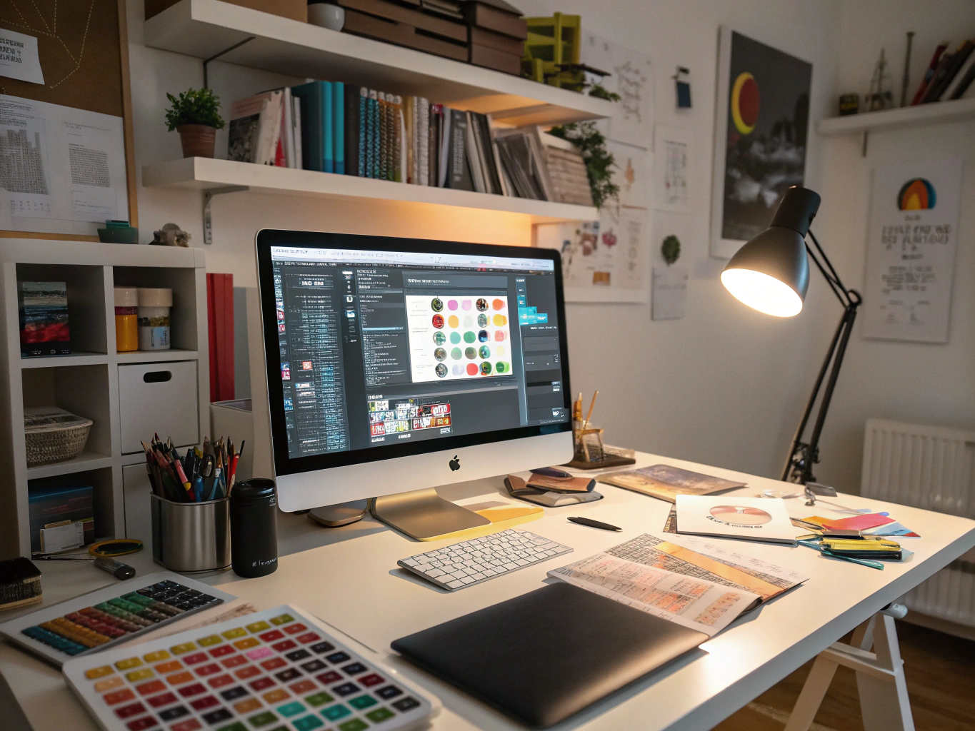 Corporate logo sketches and precision vector drafting