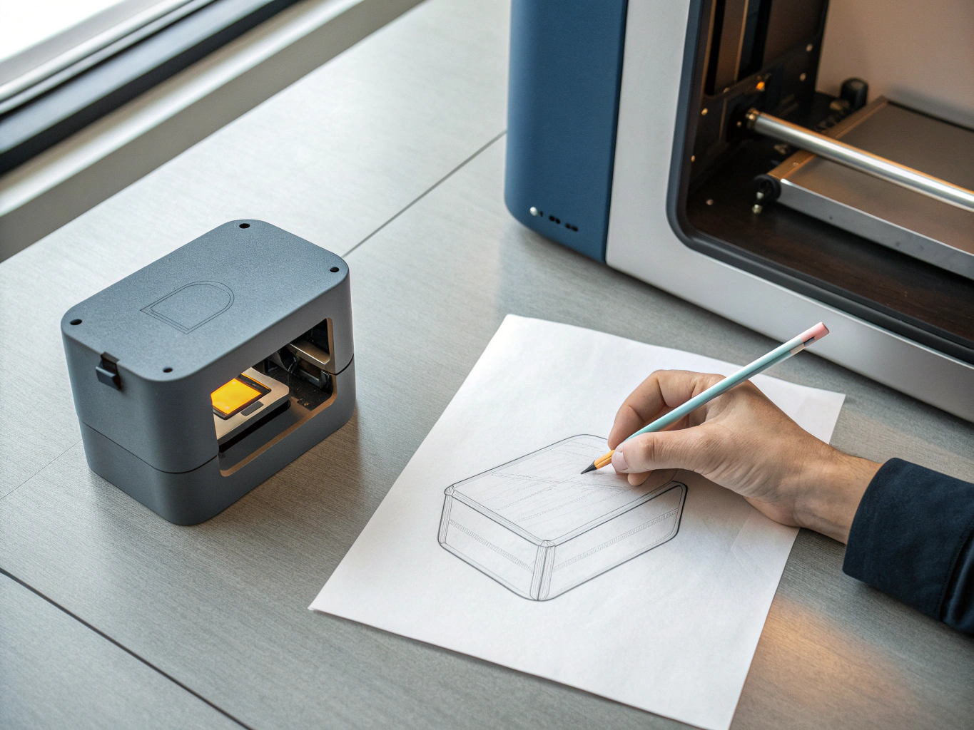 Tactile retail product packaging and structural box prototypes