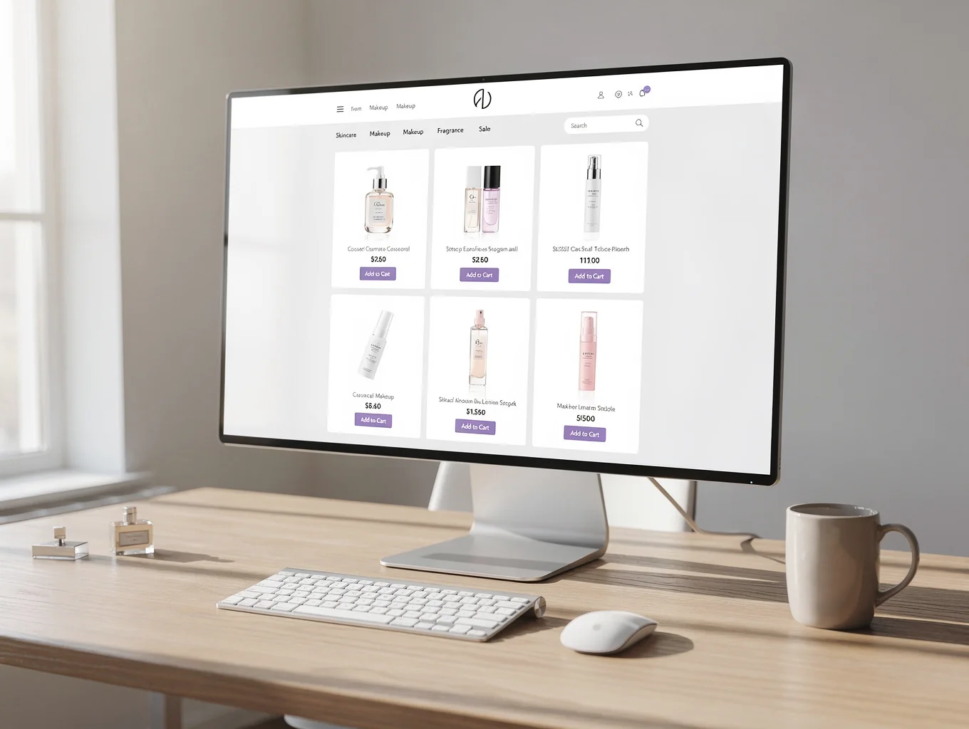 uebermush online retail storefront digital catalog interface