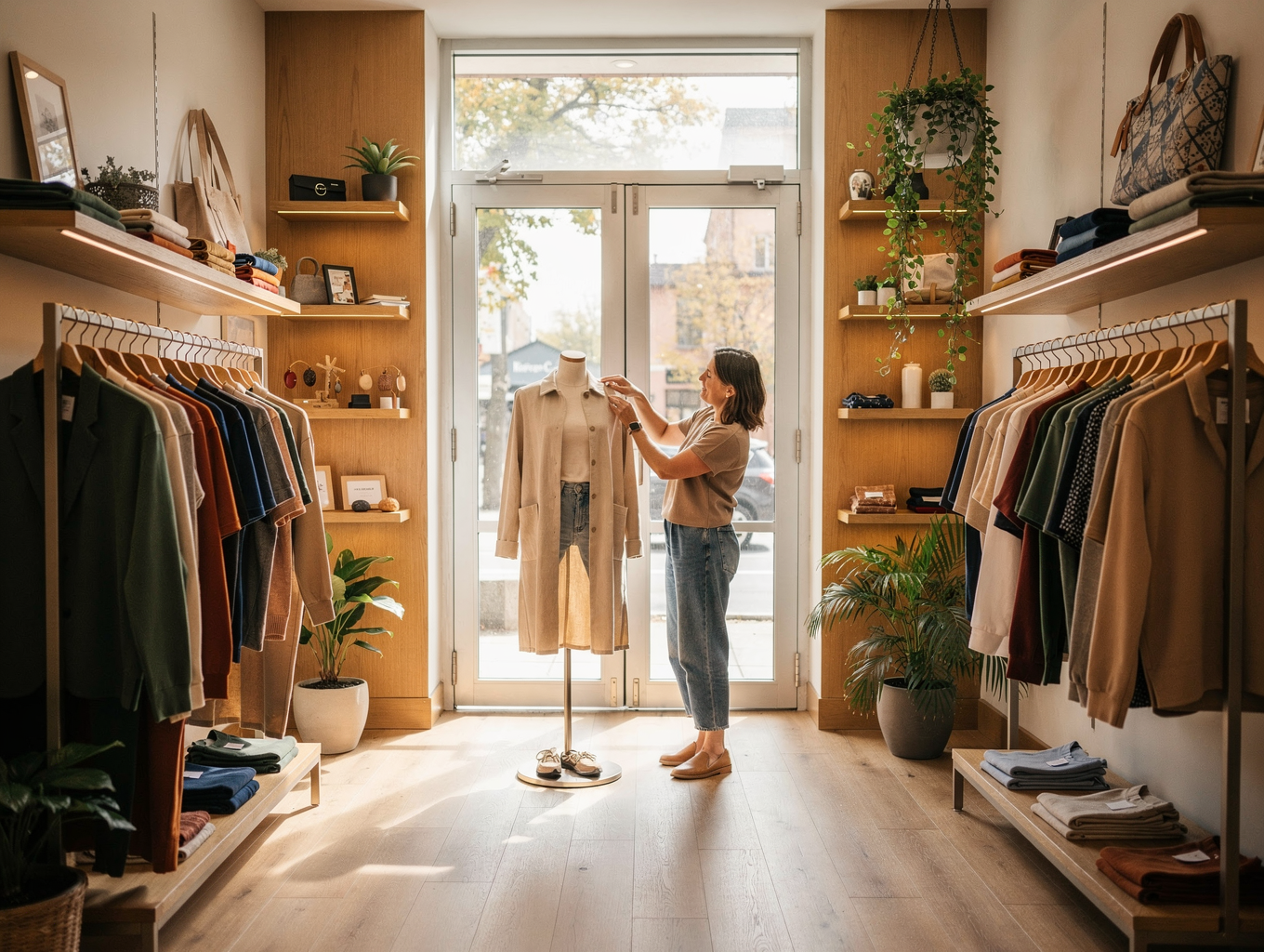 The ShopTree modern retail storefront display and digital brand system
